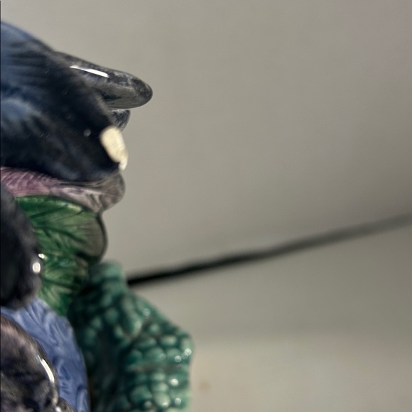 Fitz and Floyd Multicolor Ceramic Rooster Basket - Picture 2 of 5